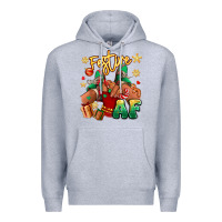 Heather Grey festive af christmas black girl children sneakers Premium Hoodie - RanaPortraitStore