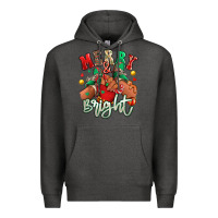 Charcoal Heather merry and bright black kid sneakers Premium Hoodie - RanaPortraitStore