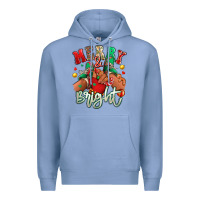 Colony Blue merry and bright black kid sneakers Premium Hoodie - RanaPortraitStore