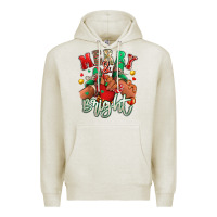 Oatmeal Heather merry and bright black kid sneakers Premium Hoodie - RanaPortraitStore