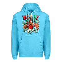 Ocean Blue merry and bright black kid sneakers Premium Hoodie - RanaPortraitStore