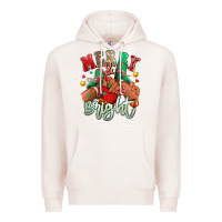Pale Pink merry and bright black kid sneakers Premium Hoodie - RanaPortraitStore