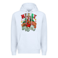 White merry and bright black kid sneakers Premium Hoodie - RanaPortraitStore