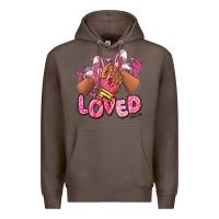 Coffee loved valentine's day afro girl sneakers Premium Hoodie - RanaPortraitStore