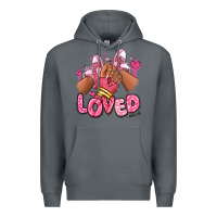 Rock loved valentine's day afro girl sneakers Premium Hoodie - RanaPortraitStore