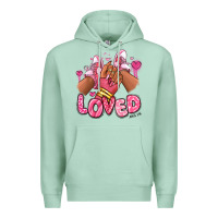 Seafoam loved valentine's day afro girl sneakers Premium Hoodie - RanaPortraitStore