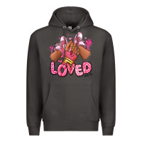 Smoke loved valentine's day afro girl sneakers Premium Hoodie - RanaPortraitStore