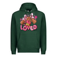 Sports Green loved valentine's day afro girl sneakers Premium Hoodie - RanaPortraitStore