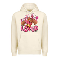 Tofu loved valentine's day afro girl sneakers Premium Hoodie - RanaPortraitStore
