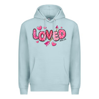 Blue Mist loved valentines day Premium Hoodie - RanaPortraitStore