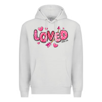 Dove Grey loved valentines day Premium Hoodie - RanaPortraitStore