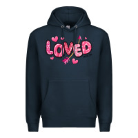 Navy loved valentines day Premium Hoodie - RanaPortraitStore