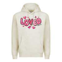 Oatmeal Heather loved valentines day Premium Hoodie - RanaPortraitStore