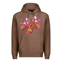 Chestnut valentines day afro girl sneakers Premium Hoodie - RanaPortraitStore