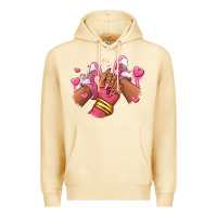 Pina Colada valentines day afro girl sneakers Premium Hoodie - RanaPortraitStore