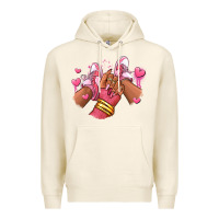Tofu valentines day afro girl sneakers Premium Hoodie - RanaPortraitStore