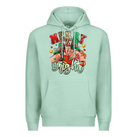 Seafoam merry and bright caucasian girl sneakers Premium Hoodie - RanaPortraitStore