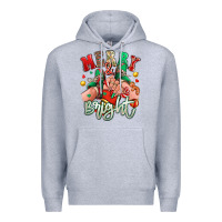 Heather Grey merry and bright caucasian girl sneakers Premium Hoodie - RanaPortraitStore