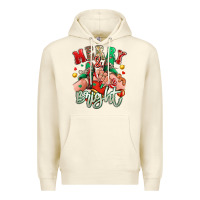 Sandshell merry and bright caucasian girl sneakers Premium Hoodie - RanaPortraitStore