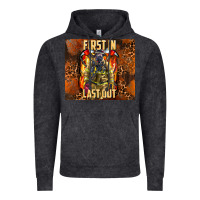 Vintage Black first in last out firefighter Vintage Hoodie - AdoDesignShop