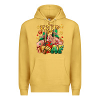 Antique Gold festive af christmas caucasian girl sneakers Premium Hoodie - RanaPortraitStore