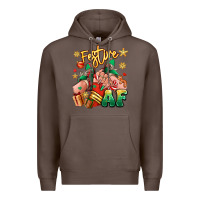 Coffee festive af christmas caucasian girl sneakers Premium Hoodie - RanaPortraitStore