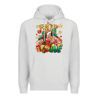 Dove Grey festive af christmas caucasian girl sneakers Premium Hoodie - RanaPortraitStore