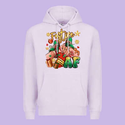 Premium Hoodie festive af christmas caucasian girl sneakers