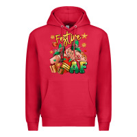 Cardinal festive af christmas caucasian girl sneakers Premium Hoodie - RanaPortraitStore