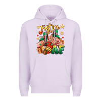 Lilac festive af christmas caucasian girl sneakers Premium Hoodie - RanaPortraitStore