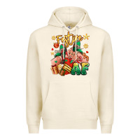 Festive Af Christmas Caucasian Girl Sneakers Premium Hoodie | Teevron