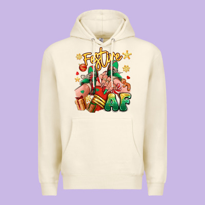Premium Hoodie festive af christmas caucasian girl sneakers