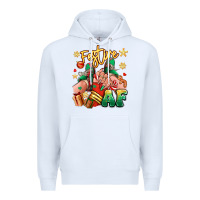 White festive af christmas caucasian girl sneakers Premium Hoodie - RanaPortraitStore