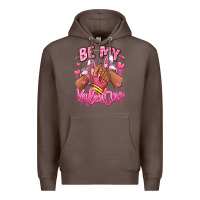 Coffee be my valentine afro girl sneakers Premium Hoodie - RanaPortraitStore