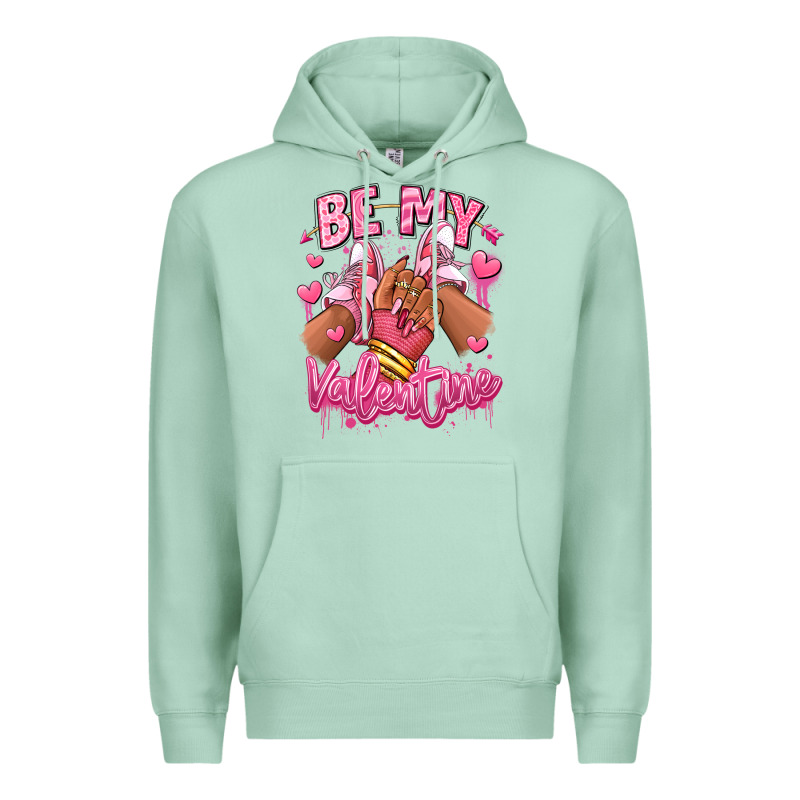Be My Valentine Afro Girl Sneakers Premium Hoodie by RanaPortraitStore | Teevron