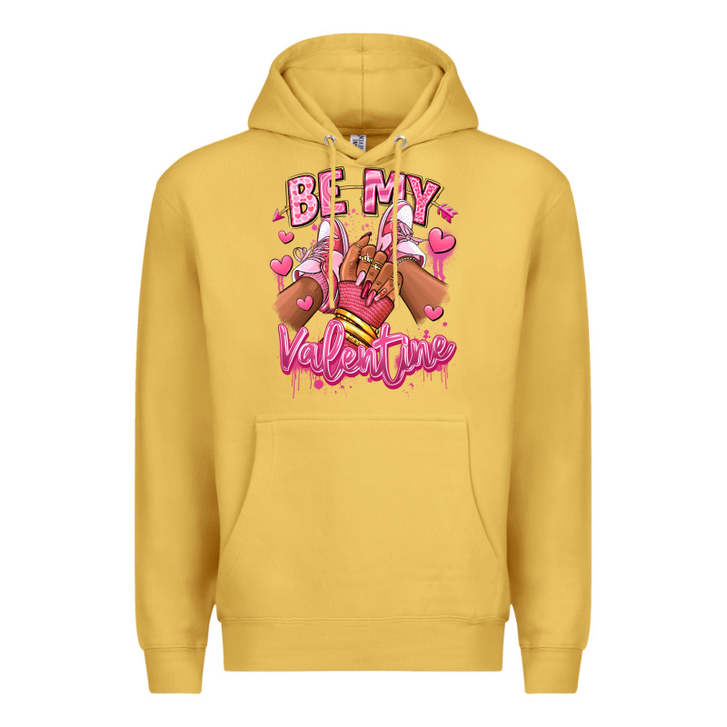 Be My Valentine Afro Girl Sneakers Premium Hoodie by RanaPortraitStore | Teevron
