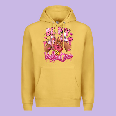 Premium Hoodie be my valentine afro girl sneakers