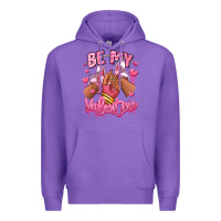 Purple be my valentine afro girl sneakers Premium Hoodie - RanaPortraitStore