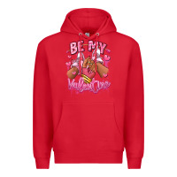 Red be my valentine afro girl sneakers Premium Hoodie - RanaPortraitStore