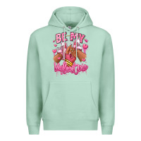 Seafoam be my valentine afro girl sneakers Premium Hoodie - RanaPortraitStore