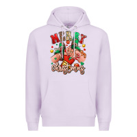 Lilac Merry Christmas Caucasian girl sneakers Premium Hoodie - RanaPortraitStore