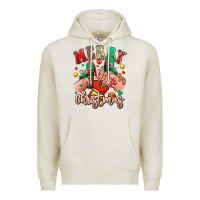 Oatmeal Heather Merry Christmas Caucasian girl sneakers Premium Hoodie - RanaPortraitStore