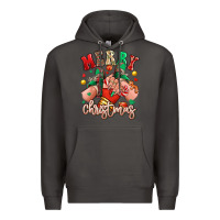 Smoke Merry Christmas Caucasian girl sneakers Premium Hoodie - RanaPortraitStore