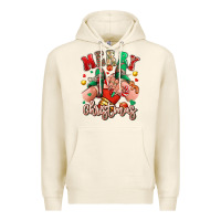 Tofu Merry Christmas Caucasian girl sneakers Premium Hoodie - RanaPortraitStore