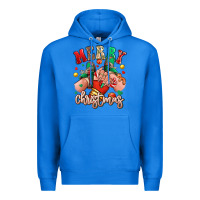 True Royal Merry Christmas Caucasian girl sneakers Premium Hoodie - RanaPortraitStore