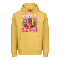 Antique Gold Yep still single heels and sneakers afro girl Premium Hoodie - RanaPortraitStore