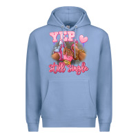 Colony Blue Yep still single heels and sneakers afro girl Premium Hoodie - RanaPortraitStore