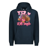 Navy Yep still single heels and sneakers afro girl Premium Hoodie - RanaPortraitStore