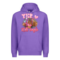 Purple Yep still single heels and sneakers afro girl Premium Hoodie - RanaPortraitStore