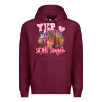 Burgundy Yep still single heels and sneakers afro girl Premium Hoodie - RanaPortraitStore